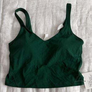 lululemon athletica align dark green tank